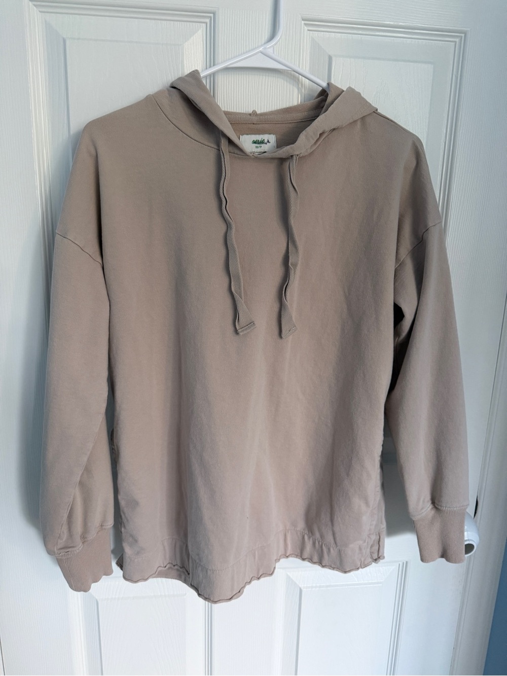 Aerie Oversized Tan Lightweight Hoodie